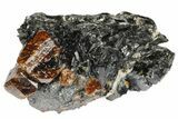 Fluorescent Zircon Crystals in Biotite Schist - Norway #175866-2